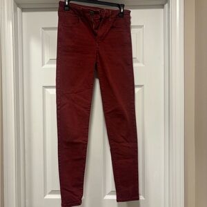 American Eagle Outfitters Women's Burgundy Skinny Jeans